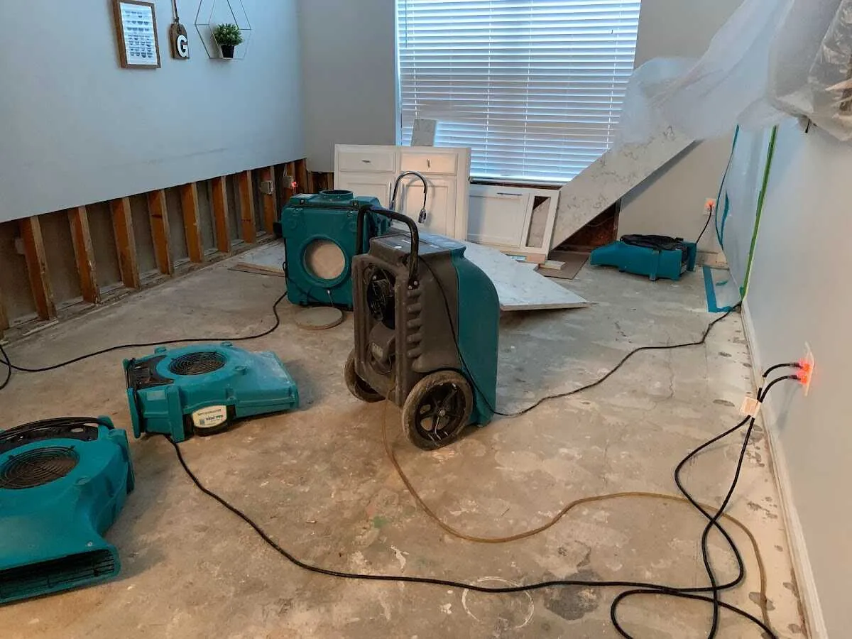 Dehumidifier in flood-cut room for Water Extraction & Removal in Upper Allen